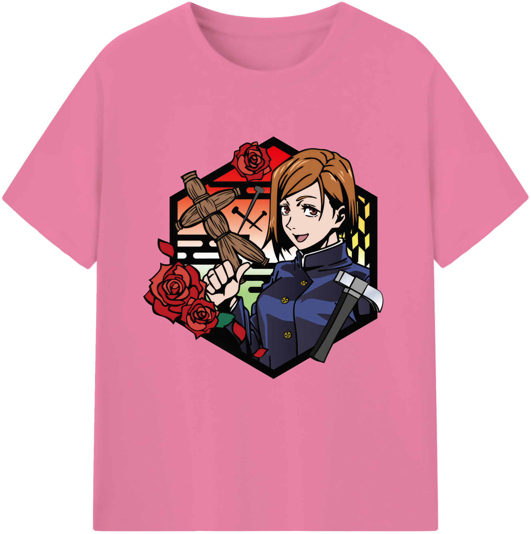 （画像用） 呪術廻戦 Jujutsu Kaisen 綿100％半袖Tシャツ（フロントプリント）